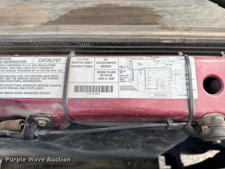image for item FK0127 1999 Dodge Ram 2500 pickup truck