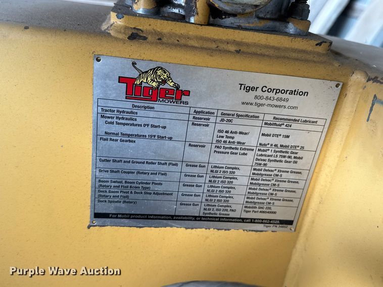 image for item MX9106 Tiger side boom rotary mower
