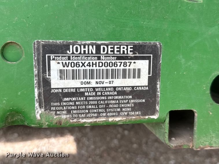 image for item MX9108 2007 John Deere Gator utility vehicle