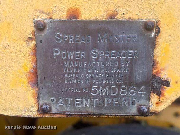 image for item MX9181 Flaherty Spread Master Power Spreader chip spreader