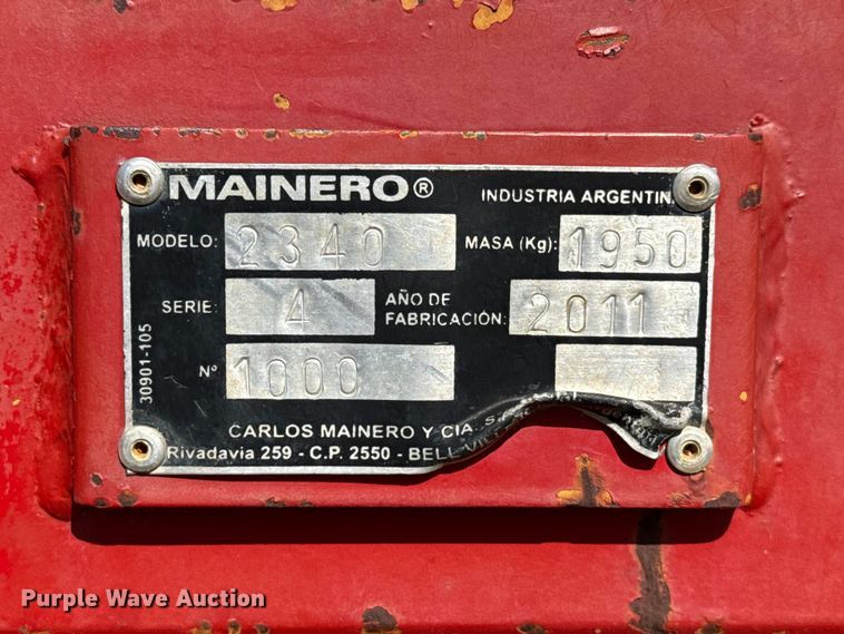 image for item DH1996 2011 Mainero 2340 grain extractor