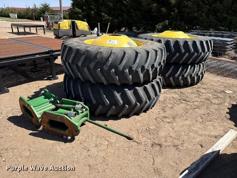 image for item DS6800 John Deere 520/85R42 tires and wheels