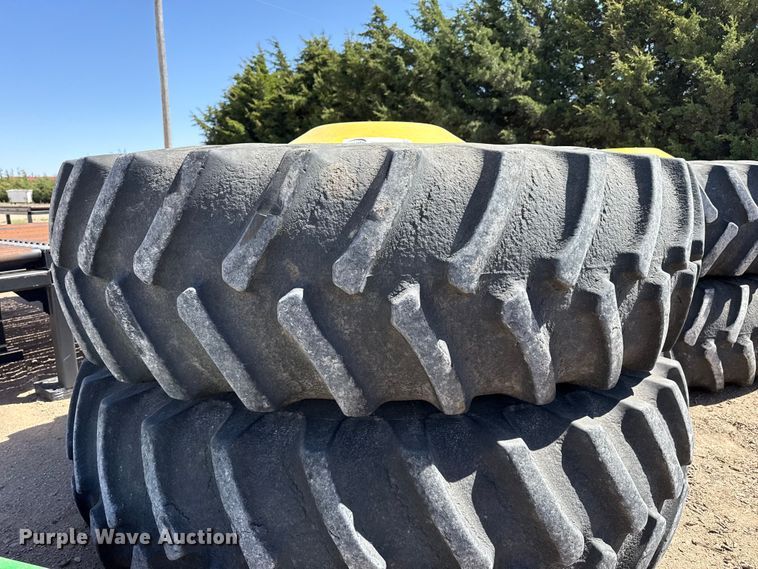 image for item DS6800 John Deere 520/85R42 tires and wheels