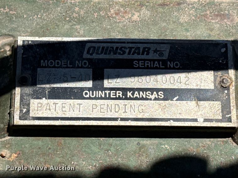 image for item DS6824 Quinstar LZ 5-40 sweep plow