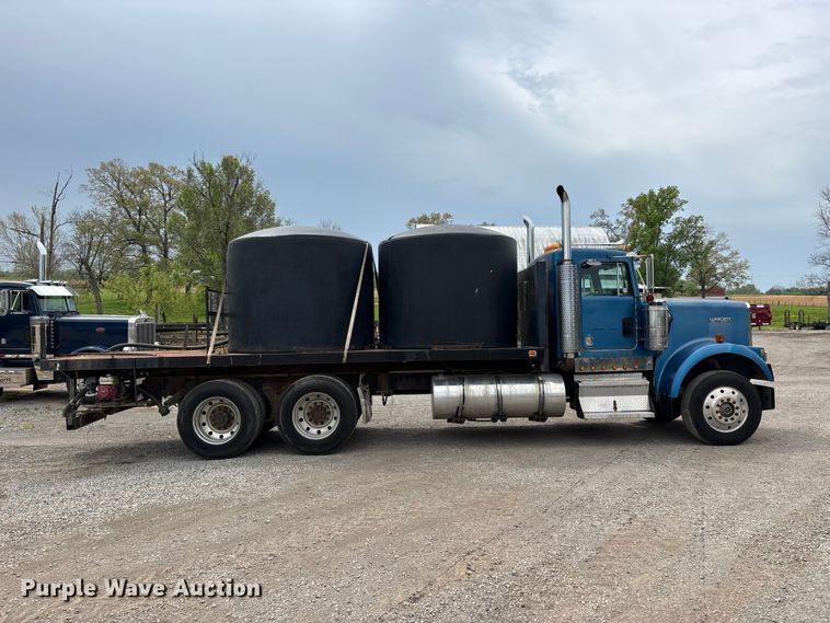 image for item DT0183 1988 Kenworth W90 flatbed truck