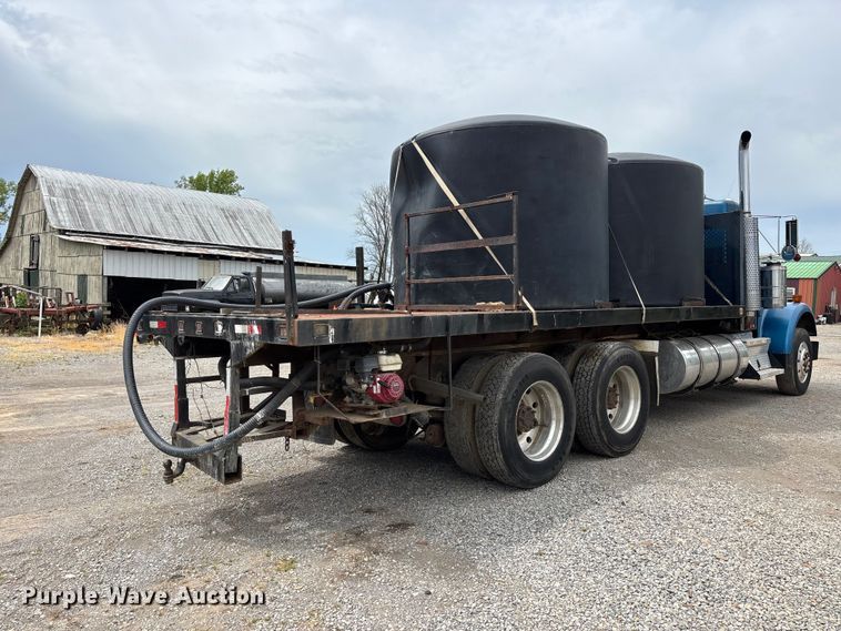 image for item DT0183 1988 Kenworth W90 flatbed truck