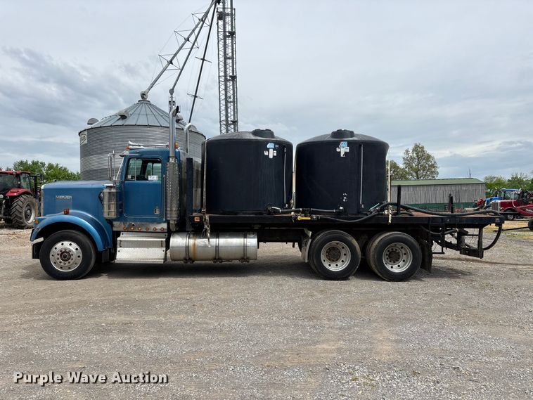 image for item DT0183 1988 Kenworth W90 flatbed truck