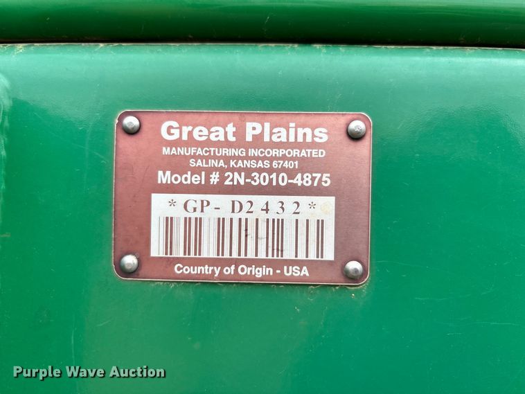 image for item DT0184 2014 Great Plains 2N-3010-4875 no-till grain drill