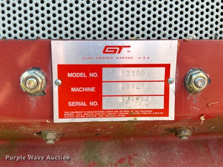 image for item EA4597 GT RB800 grain dryer