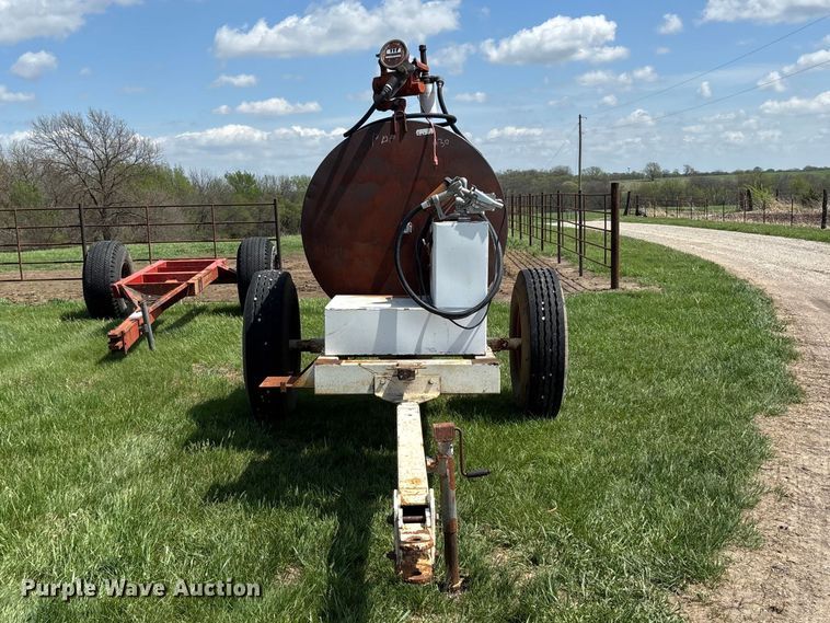 image for item EA4812 Shop built fuel tank trailer