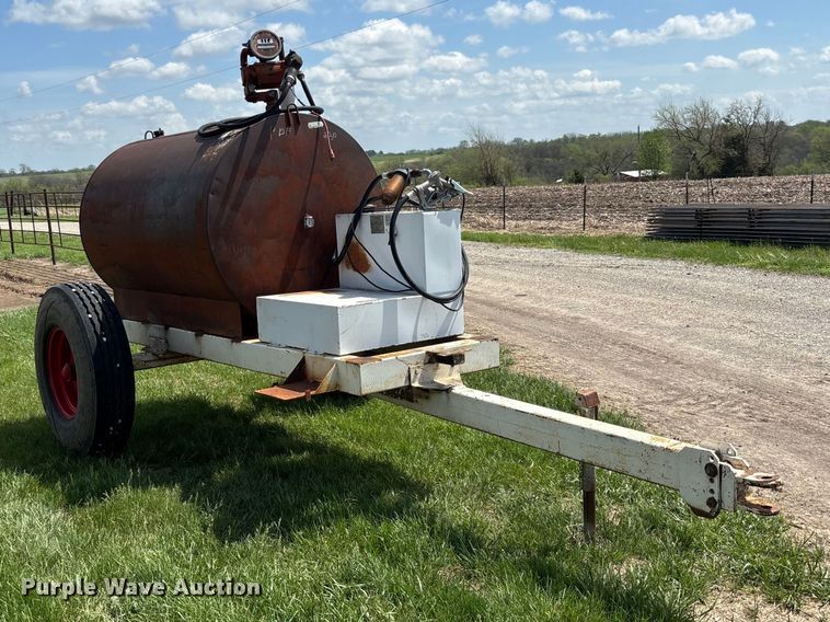 image for item EA4812 Shop built fuel tank trailer