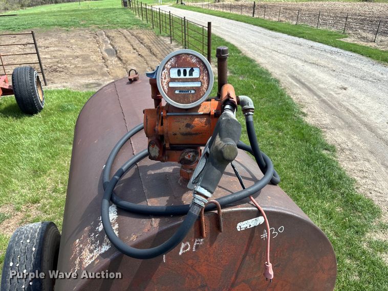 image for item EA4812 Shop built fuel tank trailer
