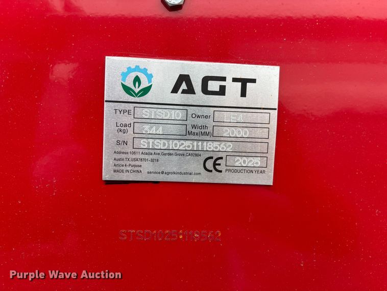 image for item EO4221 AGT STSD10 skid steer seeder