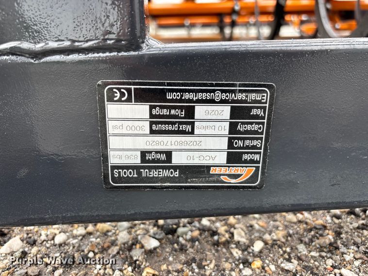 image for item EO4222 Arteer ACG-10 skid steer bale accumulator grapple