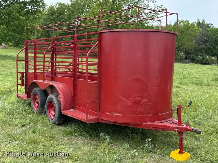 image for item ET6107 Shop Built livestock trailer