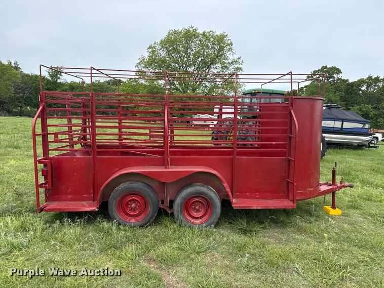 image for item ET6107 Shop Built livestock trailer