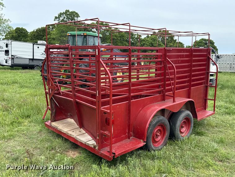 image for item ET6107 Shop Built livestock trailer