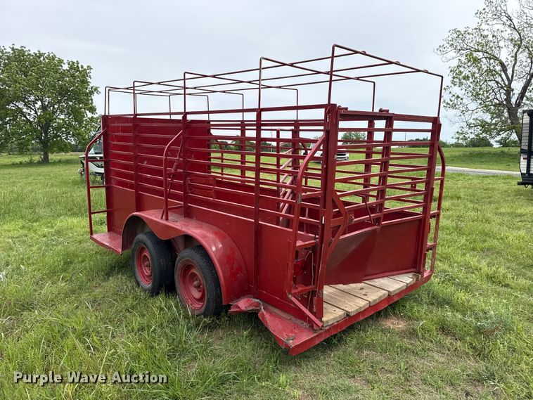 image for item ET6107 Shop Built livestock trailer