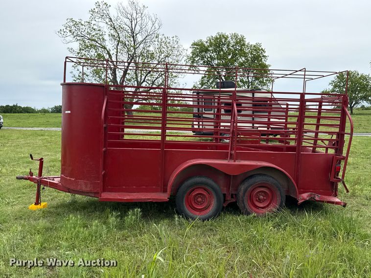 image for item ET6107 Shop Built livestock trailer