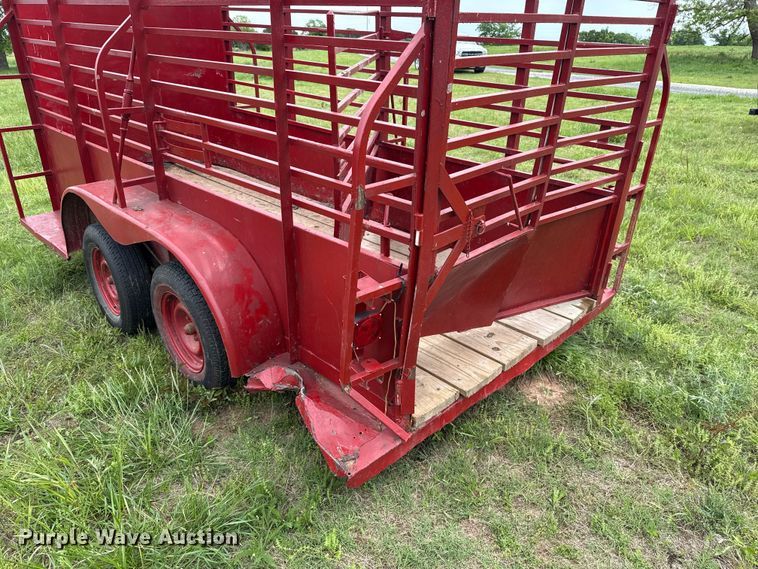 image for item ET6107 Shop Built livestock trailer