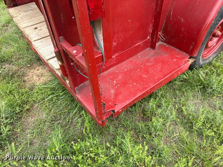 image for item ET6107 Shop Built livestock trailer