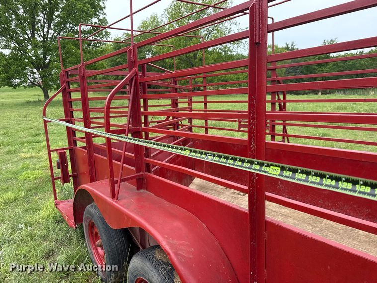 image for item ET6107 Shop Built livestock trailer