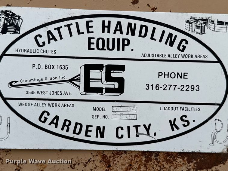 image for item EW4518 Cattle Handling Equip 92-5A livestock equipment