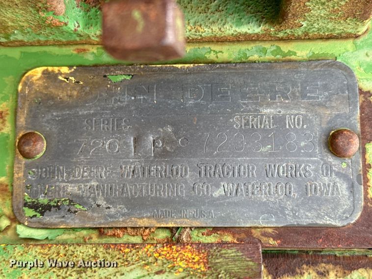 image for item EW4535 1956 John Deere 720 tractor