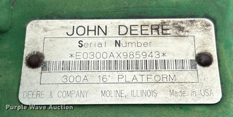 image for item FB3430 John Deere 3430 swather / windrower