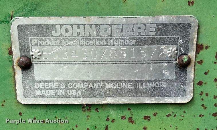 image for item FB3430 John Deere 3430 swather / windrower