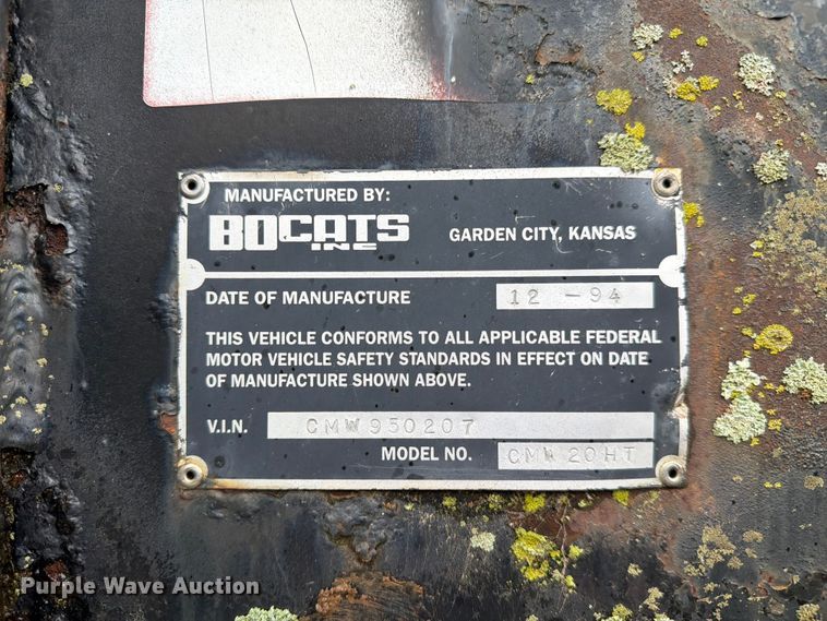 image for item FC3066 1994 Bocats Inc CMW 20HT manure spreader