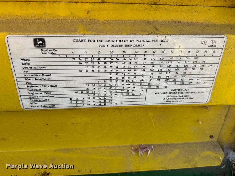 image for item MX9162 John Deere 8300 grain drill