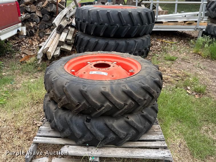 image for item MX9225 (4) tractor tires and wheels