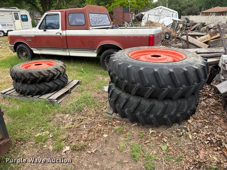 image for item MX9225 (4) tractor tires and wheels