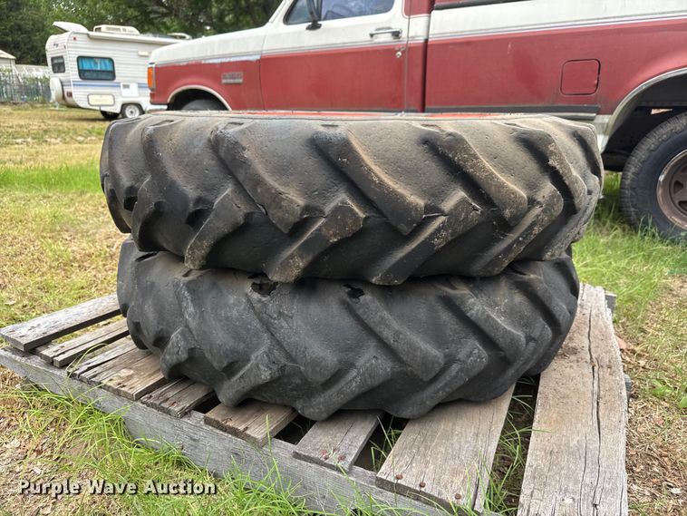 image for item MX9225 (4) tractor tires and wheels