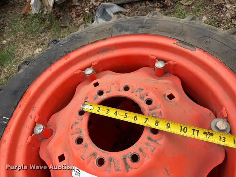 image for item MX9225 (4) tractor tires and wheels