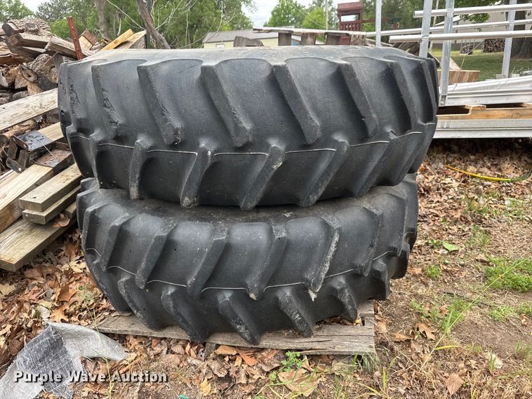 image for item MX9225 (4) tractor tires and wheels