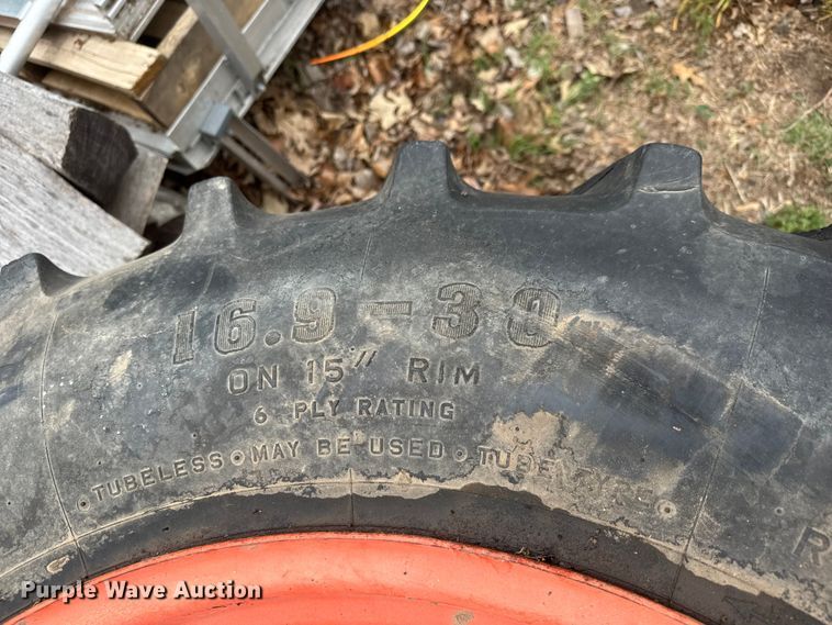 image for item MX9225 (4) tractor tires and wheels