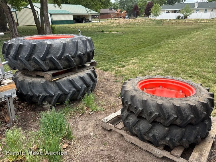 image for item MX9226 (4) tractor tires and wheels