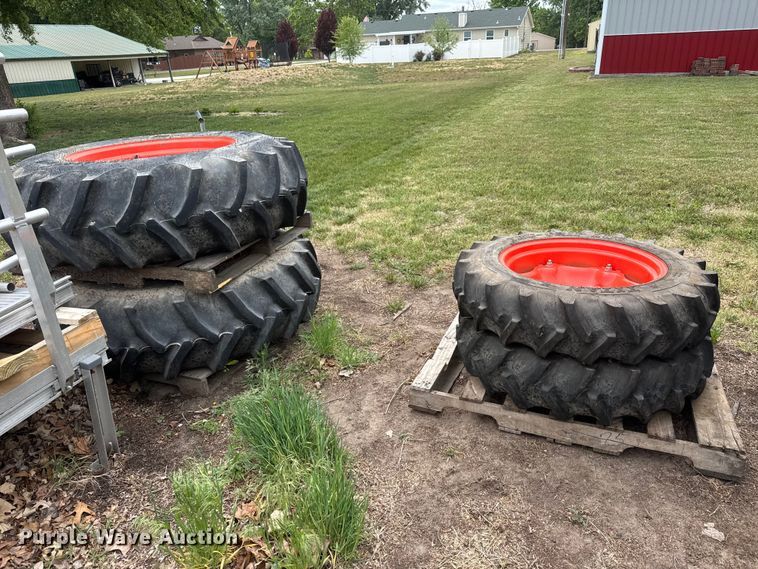 image for item MX9226 (4) tractor tires and wheels