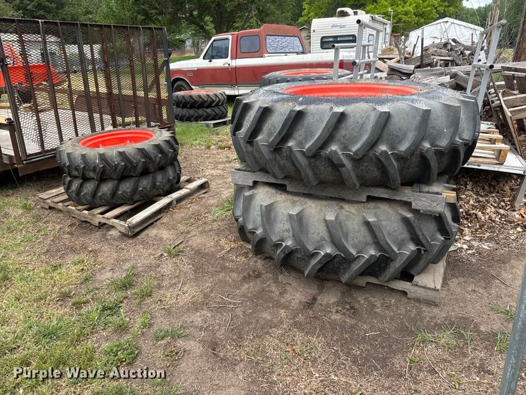 image for item MX9226 (4) tractor tires and wheels
