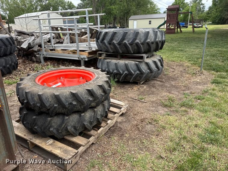 image for item MX9226 (4) tractor tires and wheels