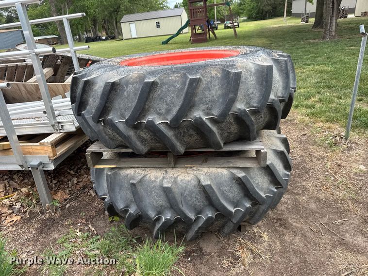 image for item MX9226 (4) tractor tires and wheels