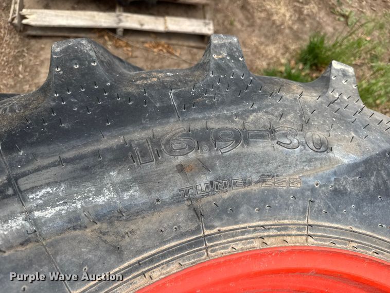image for item MX9226 (4) tractor tires and wheels