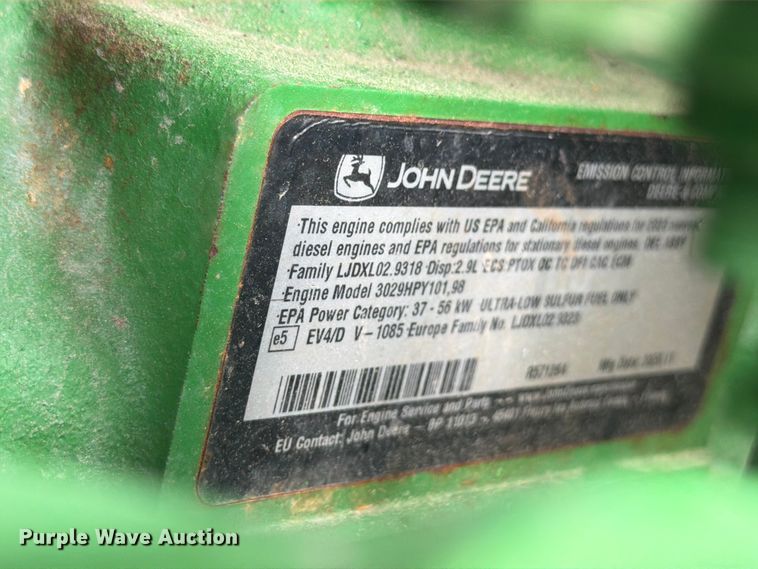 image for item YA3225 2021 John Deere 5065E MFWD tractor