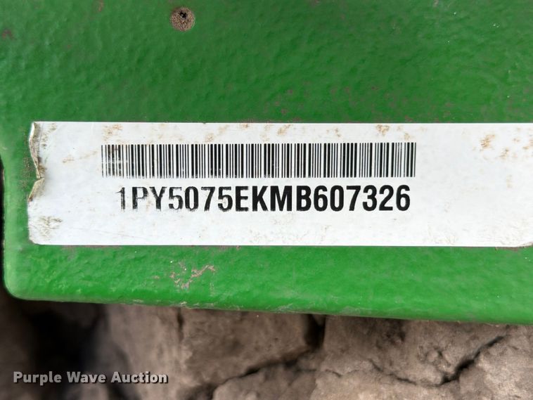 image for item YA3321 2021 John Deere 5075E MFWD tractor