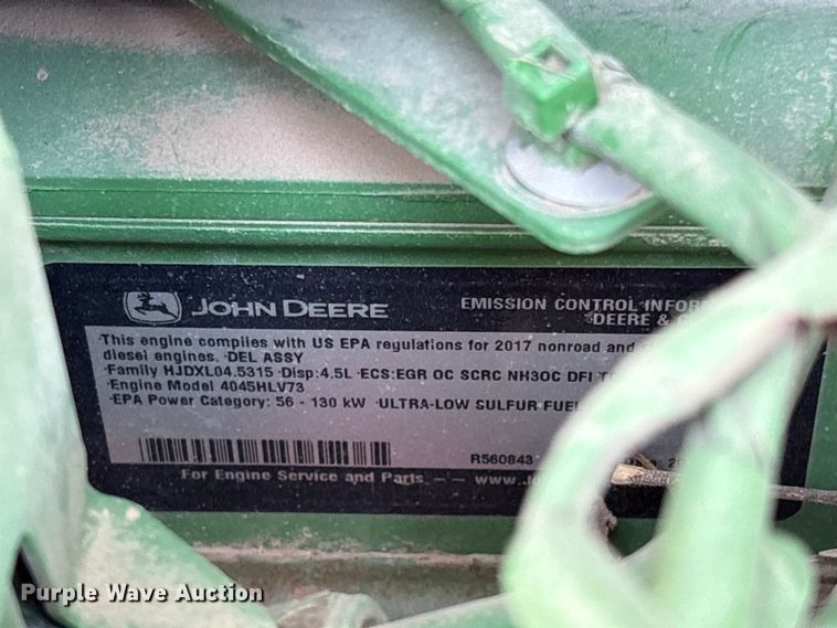image for item YA3416 2017 John Deere 5115R MFWD tractor