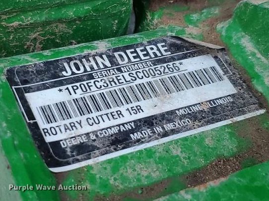 image for item YA3485 2025 John Deere 15R batwing rotary mower