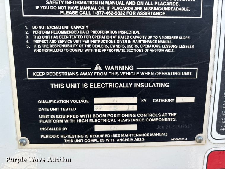 image for item DT0227 2015 Ford F550 bucket truck