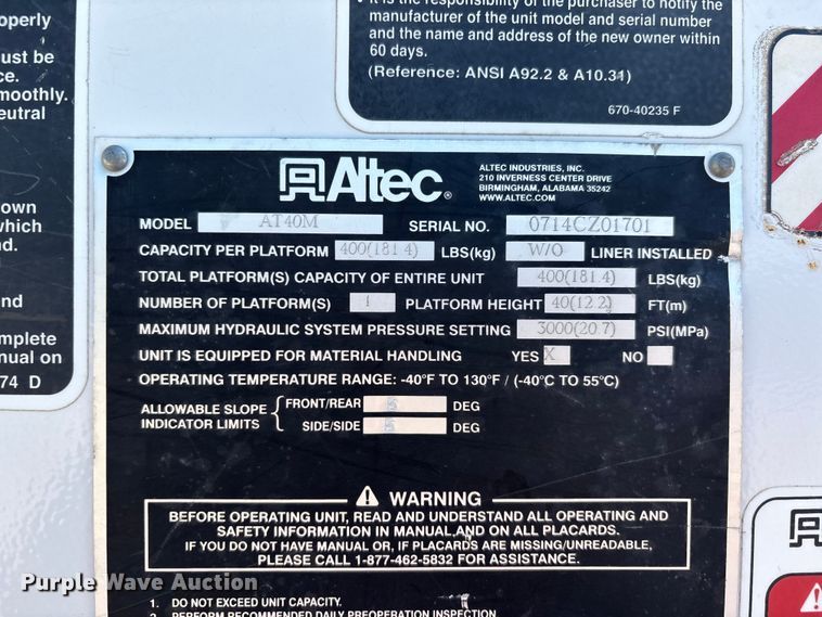 image for item DT0228 2015 Ford F550 bucket truck